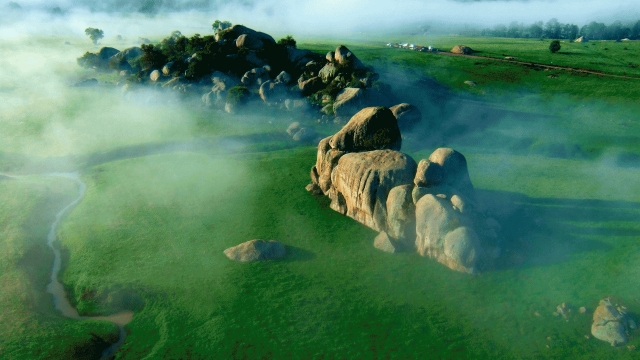 Vista aérea del Valte de las Enigmas