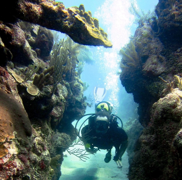Práctica de buceo en Chetumal