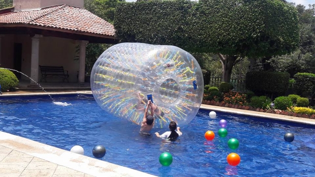 Disfrutando del roller zorb