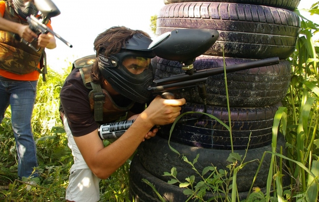 Divertido paintball en Ayotlán