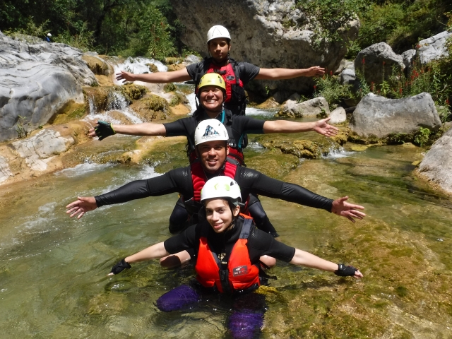 Disfrutando del barranquismo en Matacanes