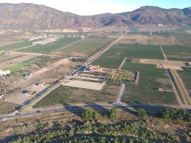 Vista hacia las montañas de Valte de Guadalupe