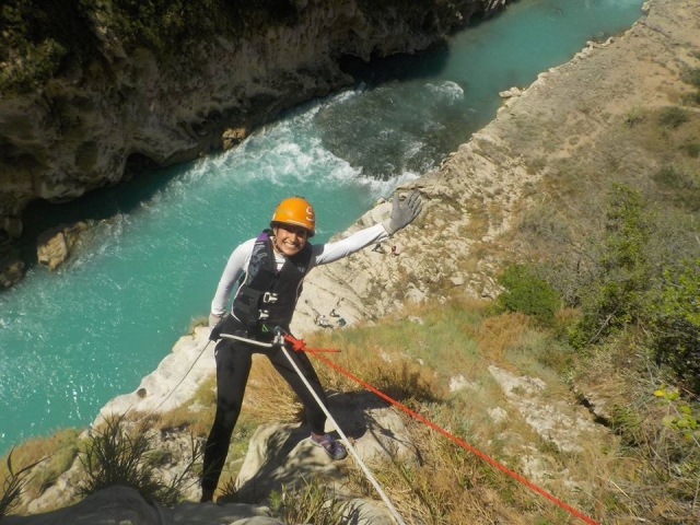 Practica rappel en las cascadas de la Huasteca