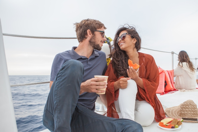 Paseo en barco romántico