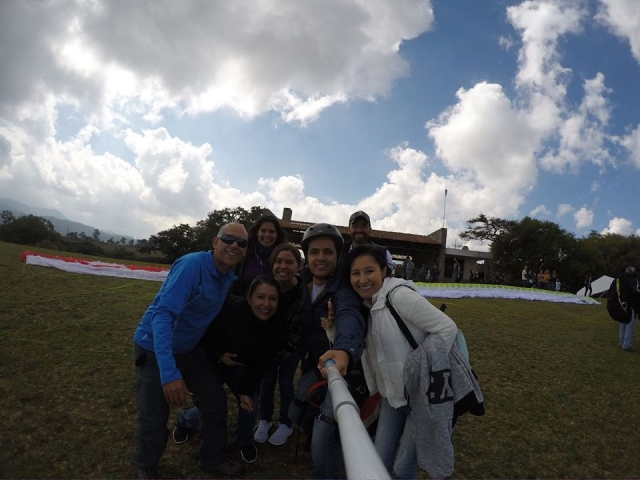 Listos para volar en parapente