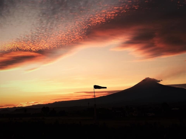 Atardecer en la zona de despegue