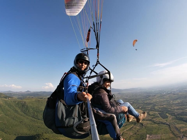 Vuelo en parapente, fotos y video, Valte Atlixco