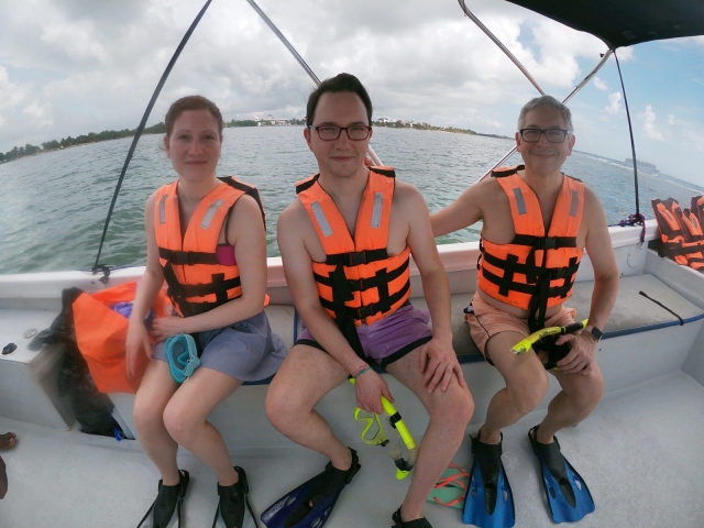 Listos para el snorkel