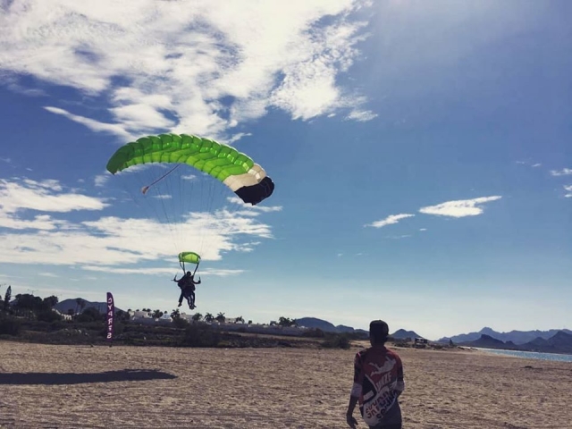 Aterrizando en la playa