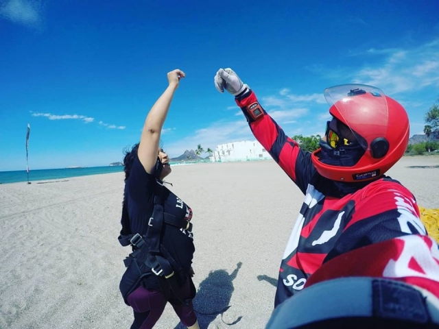 Celebrando con mi tándem