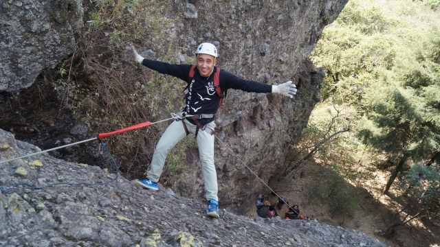 Iniciando la aventura en rappel