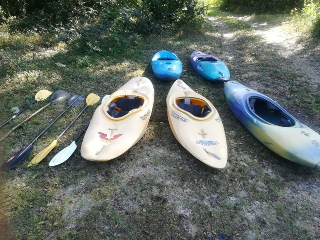Kayaks para el curso