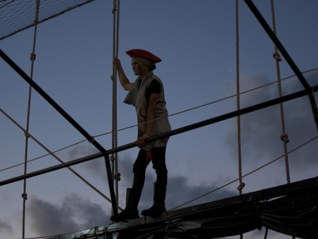 Esperando la batalla pirata