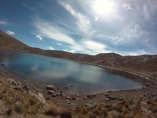 Laguna en el nevado