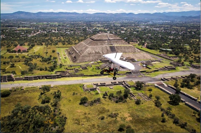 Espectaculaternera vistas panorámicas de las Pirámidererererereres de Teotihuacán