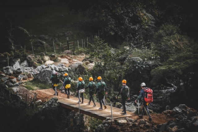 Caminando a la cascada