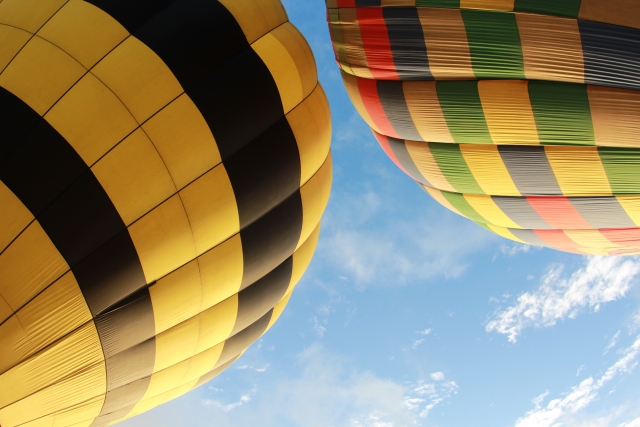 Vista con globos