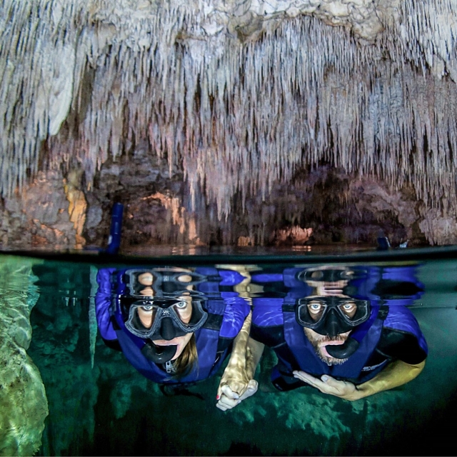 Snorkel en cuevas