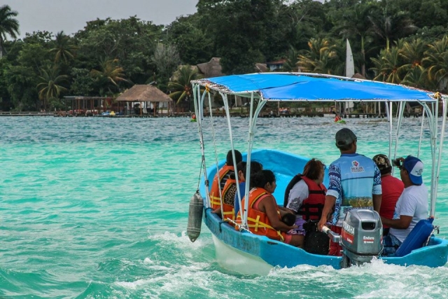 Llegando a Bacalar