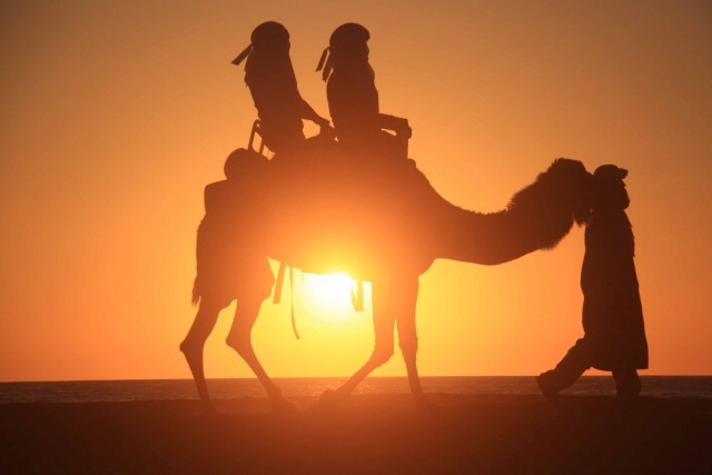 Atardecer en el desierto
