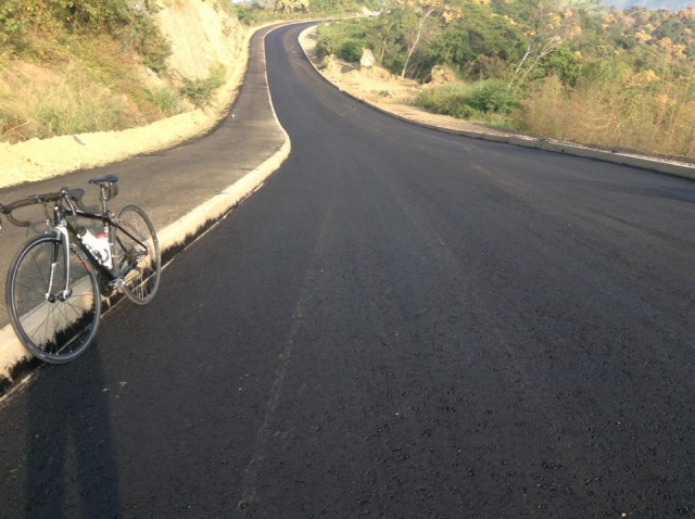 Camino en bicicleta