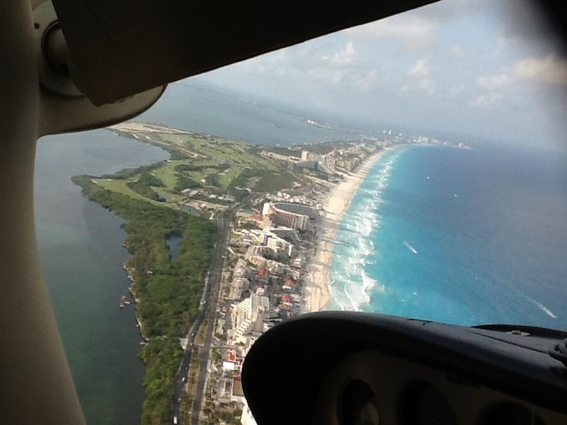 Volando sobre el caribe
