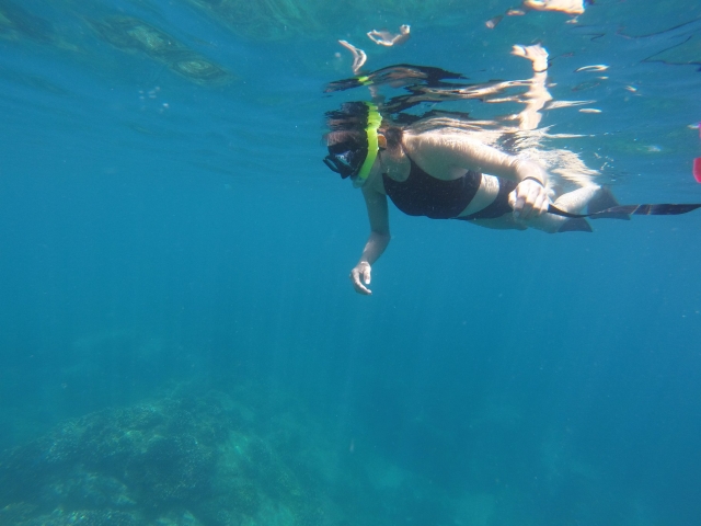 Nadando en mar de Cortés