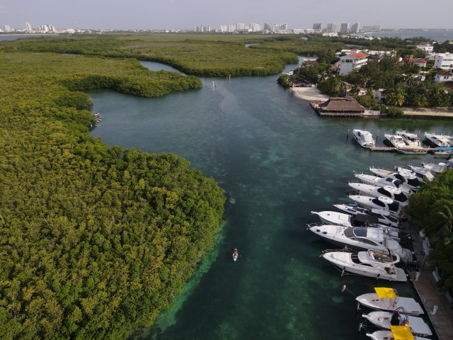 Vista hacia la laguna
