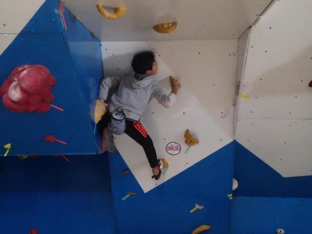 Escalando en sala
