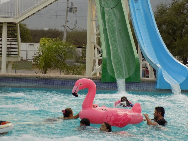 Disfrutando el día en la piscina