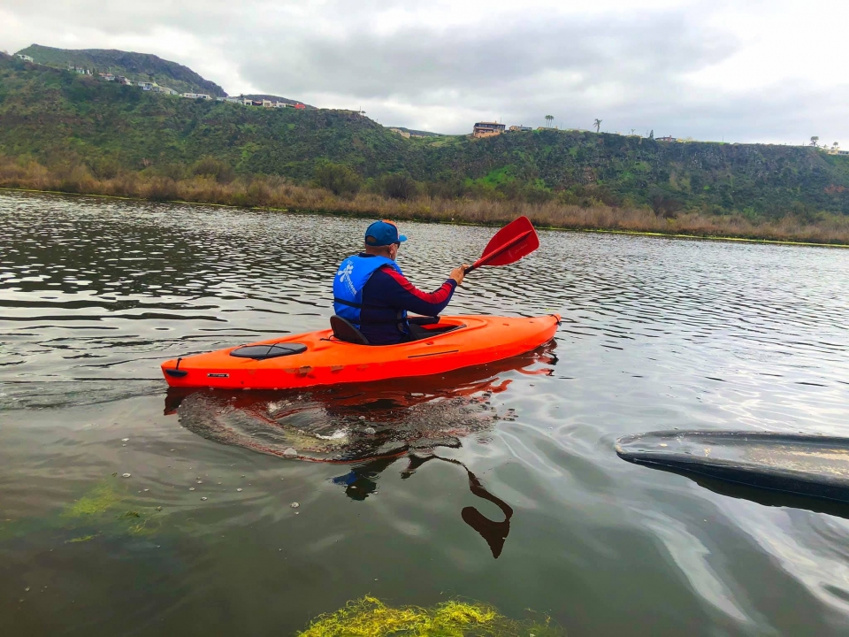 Kayak en el humedal