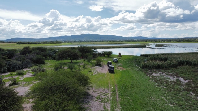 Llegando a el pantano