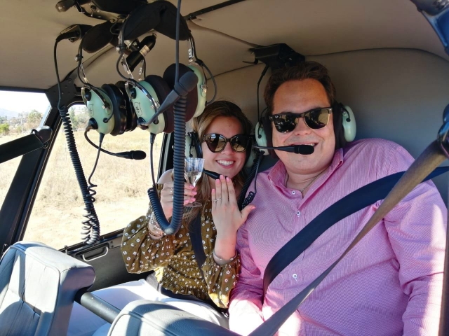 Compromiso en helicóptero