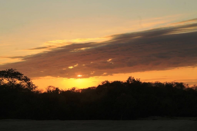 Atardecer en la laguna