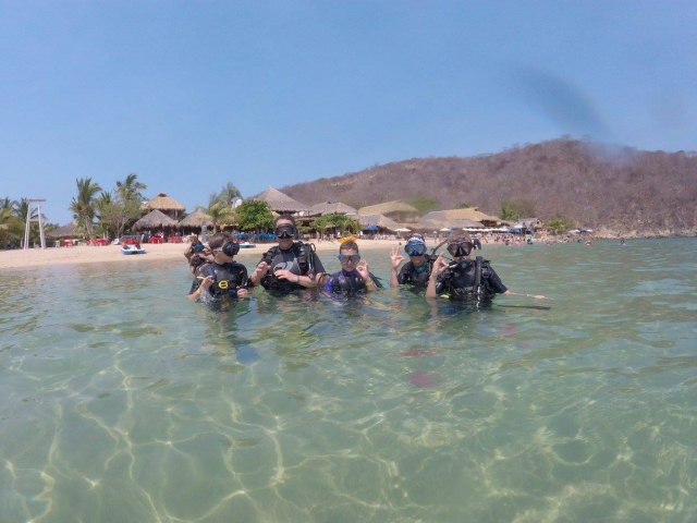 Buceo en familia