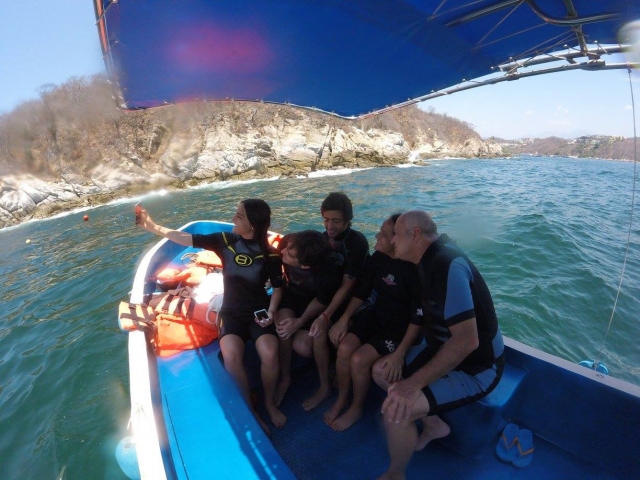 Yendo hacia la zona de buceo