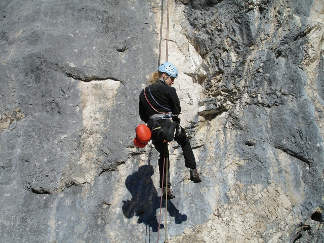 Bajando en cuerda