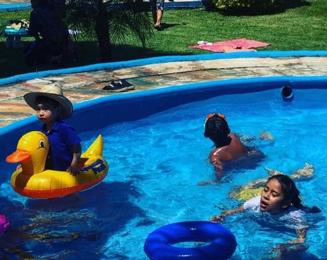 Chapoteadero para los niños