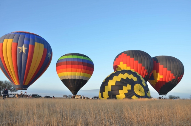 Globos aterrizando