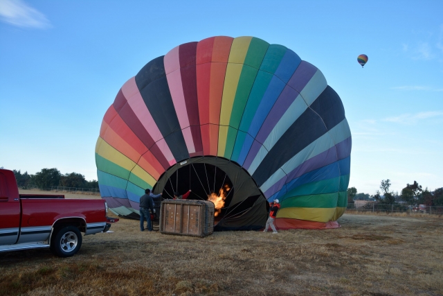 Armando los globos