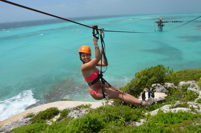 Tirolina en Cancún