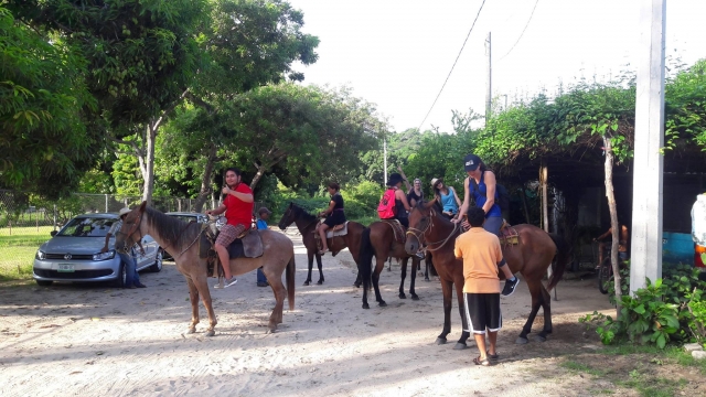 Paseo en caballo por la sierra madre de Oaxaca.