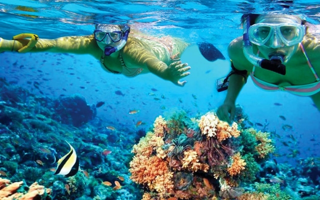 Nado con snorkel