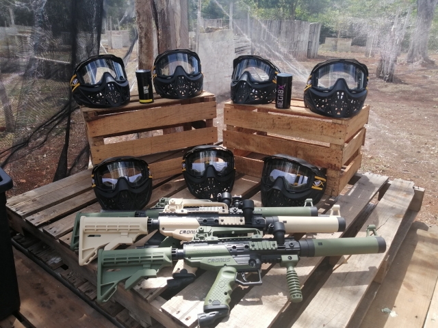 Equipo de paintball en Chetumal