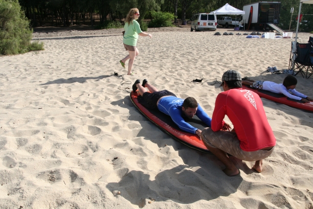 Aprendiendo paddte surf