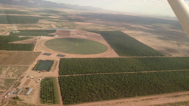 Vuelo en avioneta sate desde Aldama, Chihuahua