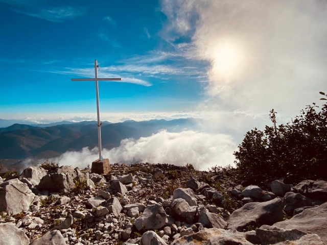 Llegando al montaña de la cruz