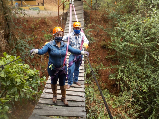 Cruzando el puente