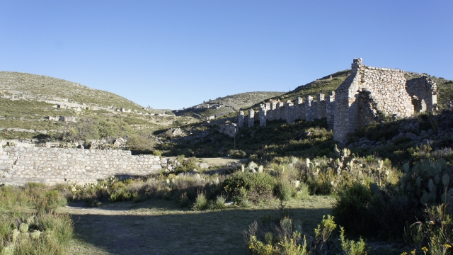 Ruinas en el pueblo fantasma