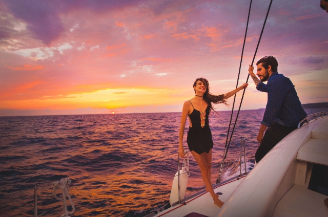 Disfrutando el atardecer